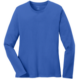 Port & Company® Ladies Long Sleeve Core Cotton Tee (4 Colors Available)