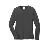 Port & Company® Ladies Long Sleeve Core Cotton Tee (4 Colors Available)