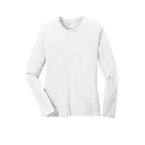 Port & Company® Ladies Long Sleeve Core Cotton Tee (4 Colors Available)